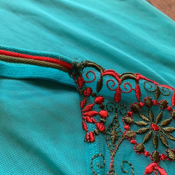 VS Vintage Y2K Pink Label Moroccan Embroidered Bohemian Crystal Babydoll Set - Picture 3 of 15